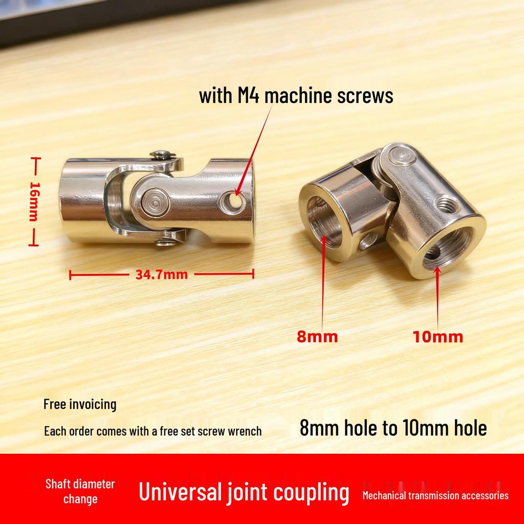 Metal Universal Joint Cross Coupling 2345-6810mm for Steering Gear Motor