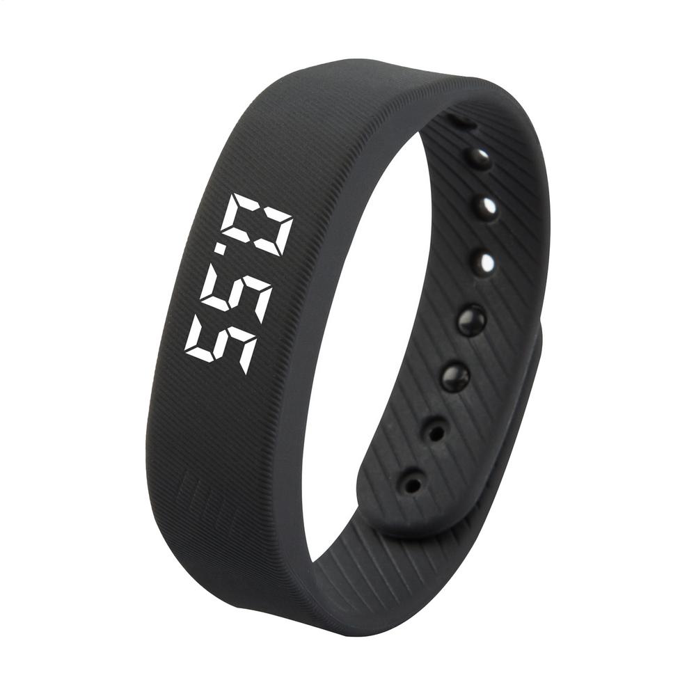 Vibrating Alarm Wristband Comfortable Wearable Silicone Vibrating Alarm Clock Watch For Kids Teens Women Men Students Commuting чёрный