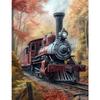 5D DIY Pittura Diamante Quadrato Completo Kit Treno nella Foresta Decorazione Casa 30x40cm