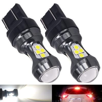 HSUN T20 W21/5W LED Doppel Explosiv Weiß 7443 Glühbirne, -24V, Stopp-, Rücklicht, Bremse