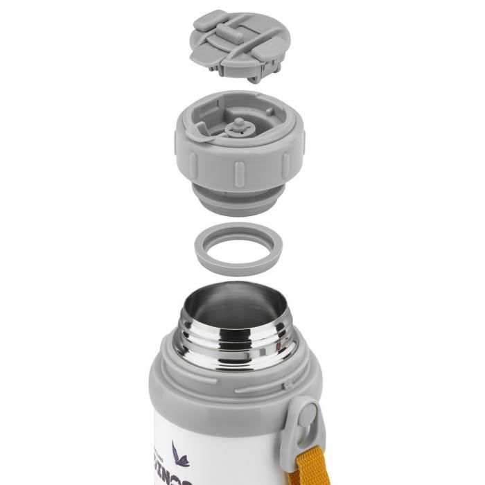 Bouteille Isotherme - ZWILLING - Dinos - Acier Inoxydable - 380 ml - Blanc / Gris