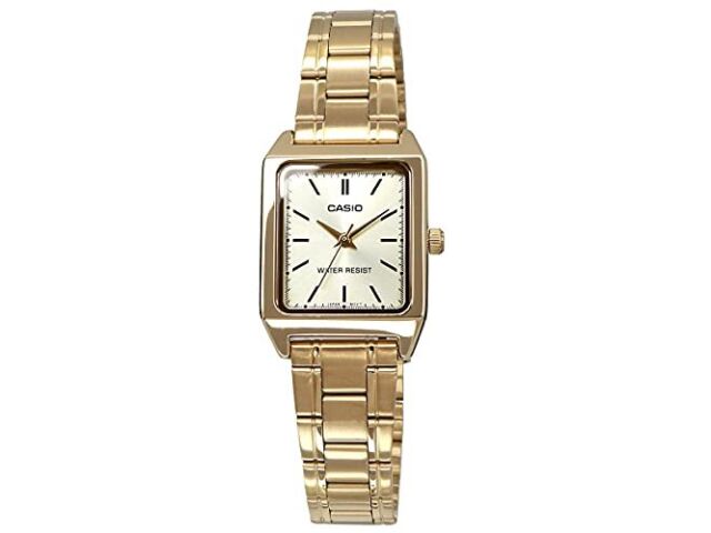 CASIO Quartz Woman Wrist Watch LTP-V007G-9E Champagne Gold NEW from Japan