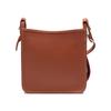 Longchamp Le Foulonné 20 Leather Solid Color Zipper Shoulder Crossbody Bag Small Women Bags Light-Red-Brown 10138021121