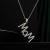 Jewelry Zircon Letter Clavicle Chain Aesthetic Gift for Mother's Day Trendy MOM Necklace  Mom Gift