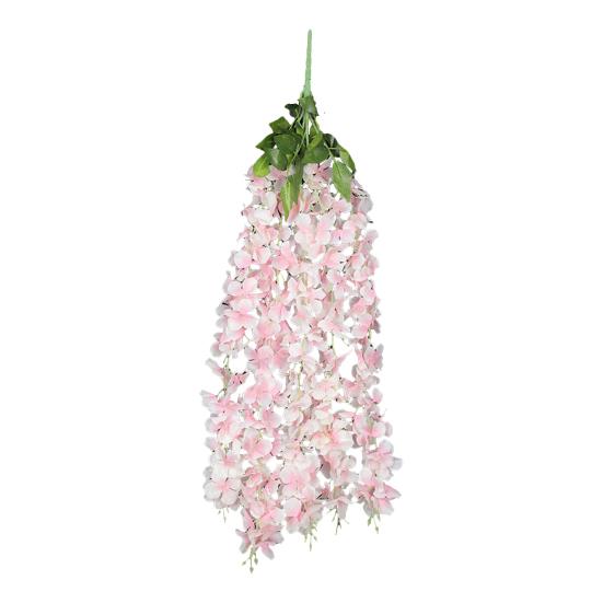 

Искусственные цветы гортензии, подвесные искусственные цветы гортензии, устойчивые к ультрафиолетовому излучению, с гибкими стеблями для крыльца, патио, балкона, внутреннего декора светло-розовый