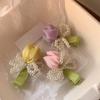 Gentle Diary~ Tulip Pearl Hairpin Fairy Mori Fairy Beauty Premium Sense Niche Bangs Side Headdress Hairpin