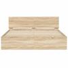 Vidaxl Bed Frame with Headboard, Sonoma Oak, 140X200 Cm