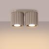 Plafon Aura 2 Gu10 Taupe Alu Sollux Sl.1815