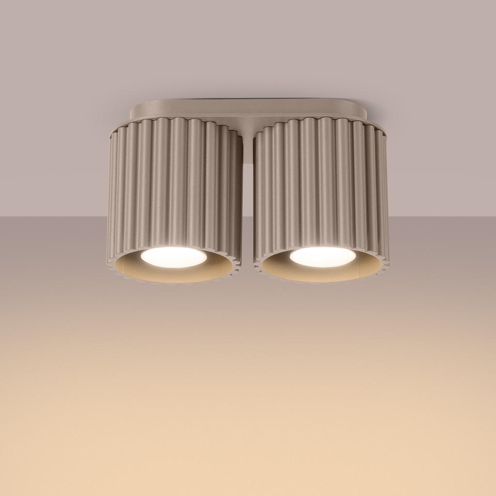 Plafon Aura 2 Gu10 Taupe Alu Sollux Sl.1815