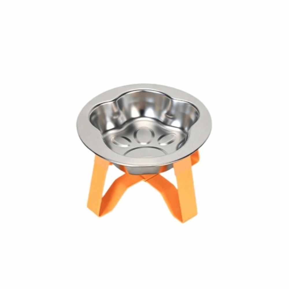 

Large Diameter Stainless Steel Cat Bowl Protect Cervical Spine Non-Slip Base Feeding Bowl Cute Detachable Pet High Footed Bowl