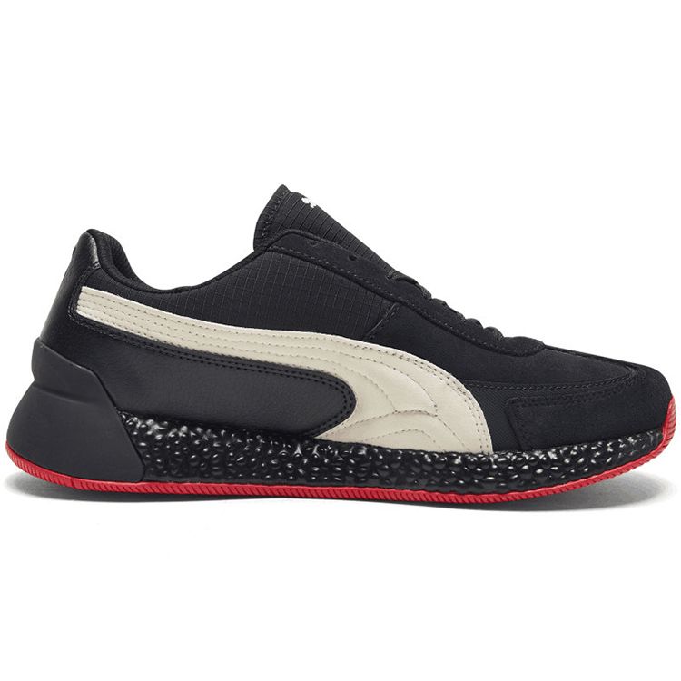 Scuderia Ferrari X Puma Speed Hybrid LS Black Rosso Corsa Men Sneakers Pastel-Parchment 306404-02