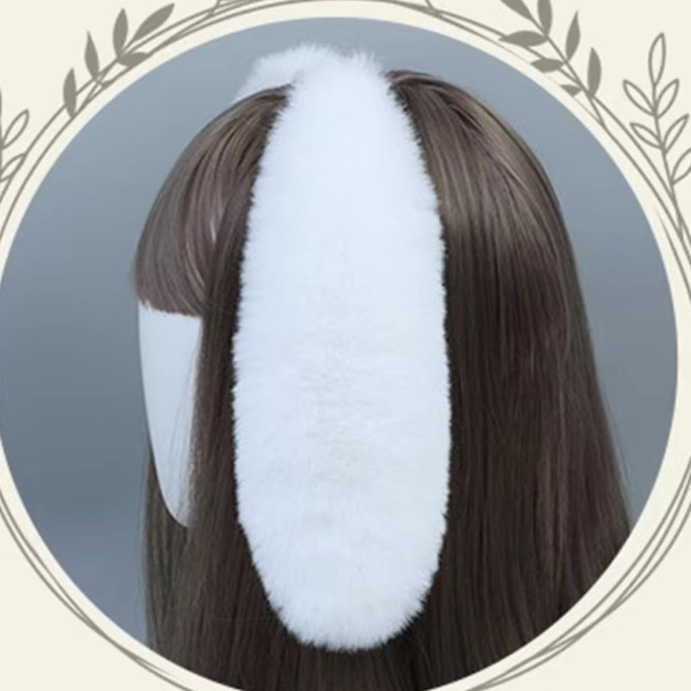 Soft Bunny Ears Headband Lop-eared Plush Headwear Elegant Easter Rabbit Hair Hoop  Events