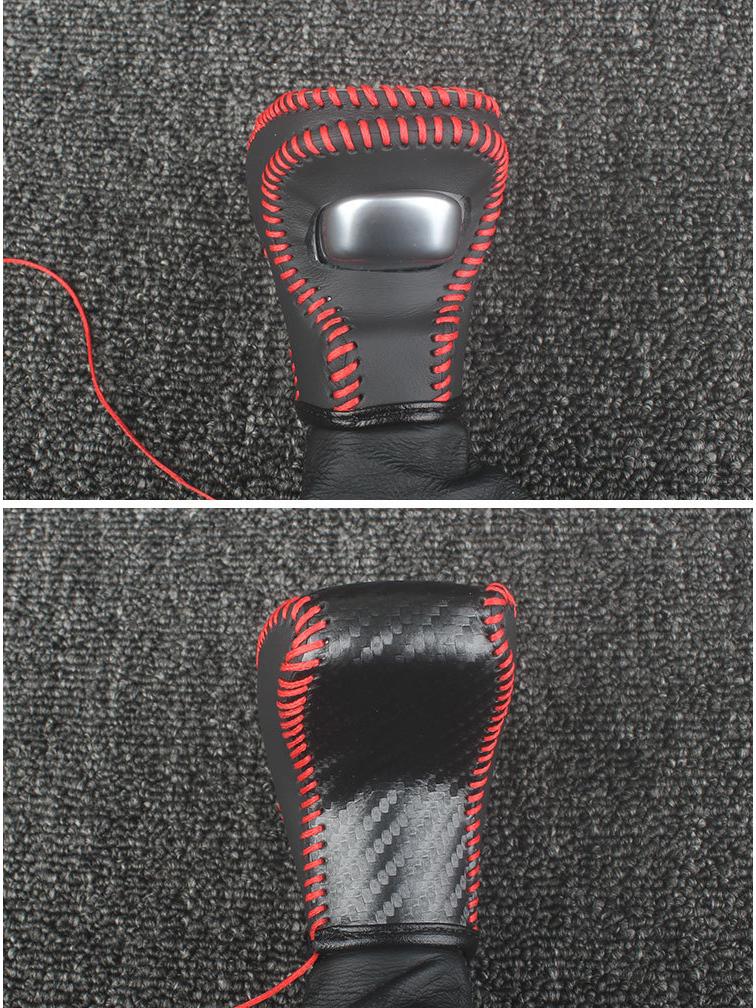 Cross-Border Genuine Leather Gear Shift Boot & Knob for Dodge Challenger, Charger & Durango