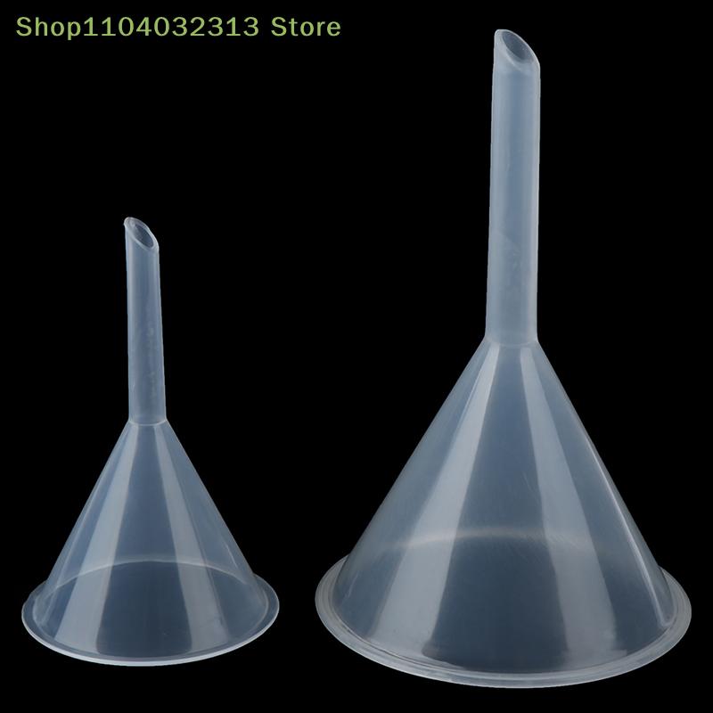petite60mm 90mm Mouth Dia Laboratory Clear White Plastic Filter Funnel Plastic funnel 60mm/90mmaccessories L
