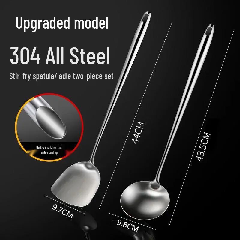 SMVP 304 Stainless Steel Frying Spatula (Pack of 2)