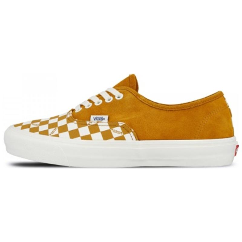 

Vans Og Authentic Lx Buckthorn Brown Checkerboard Toe Vans VN0A45JJVQB 35