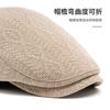 Men and women autumn and winter warm beret painter hat wool knitted cap casual forward hat British newsboy hat