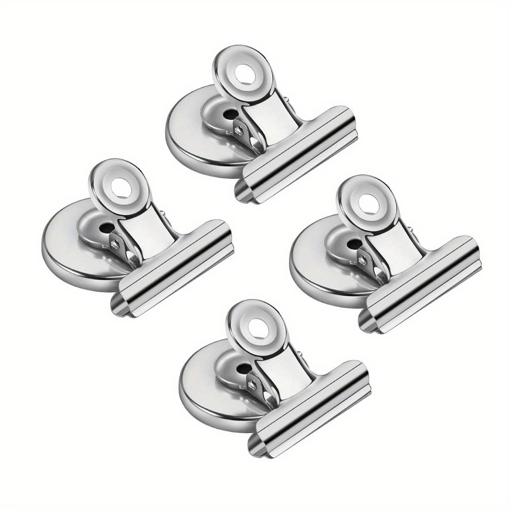 4/8pcs Heavy-Duty Strong Hold Magnetic Fridge Clips - Space-Saving Refrigerator Magnets for Home, Office, Decor