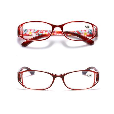Lunettes de Lecture Pour Femmes Verres Bloquant la Lumière Bleue Lunettes +1.0 1.5 2.0 2.5 3.0 3.5 4.0 Florales Lunettes de Presbytie