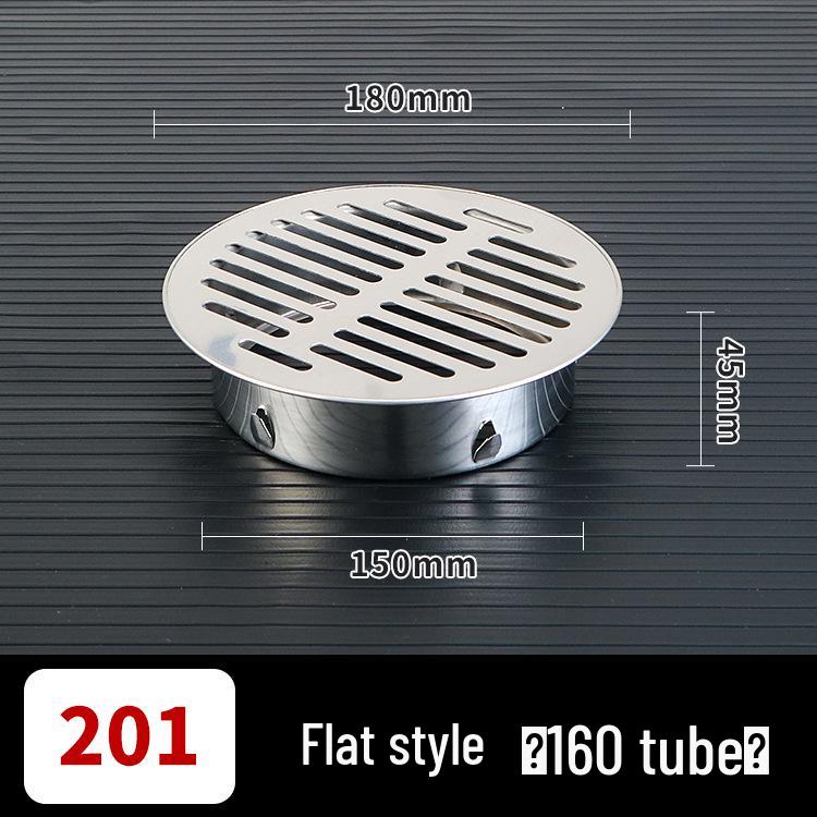 304 Stainless Steel Anti-Clogging Mesh Drain Cover for 75mm Balcony Rooftop Pipes