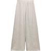 Zara High-Waisted Wide-Leg Comfortable Casual Pants Women Bottoms Beige 0264163-710