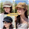 Hut Damen Frühling und Sommer Mode gestrickt atmungsaktiv Baskenmütze Sommer Sonnenschutz Sonnenhut achteckig