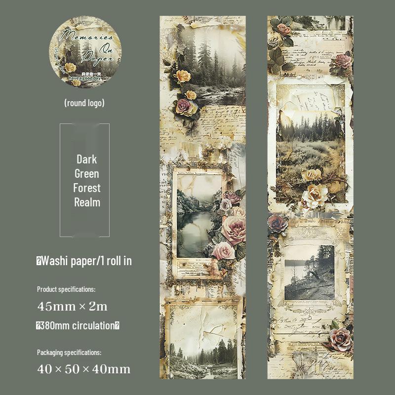 Красивый День Ретро Коллаж Круглые Наклейки - Материал Страницы Книги для Украшения Журнала