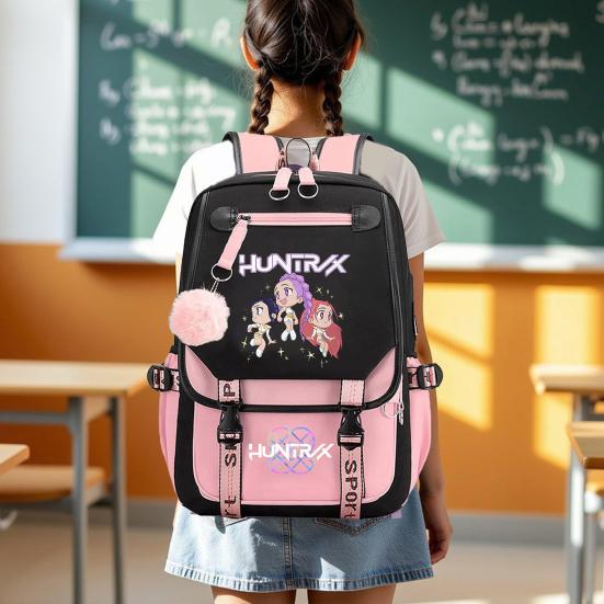 Large Capacity Backpack Hunters Prints Lightweight Travel Backpack Commuter Bag with Multiple Compartments for School Street Daily Outings