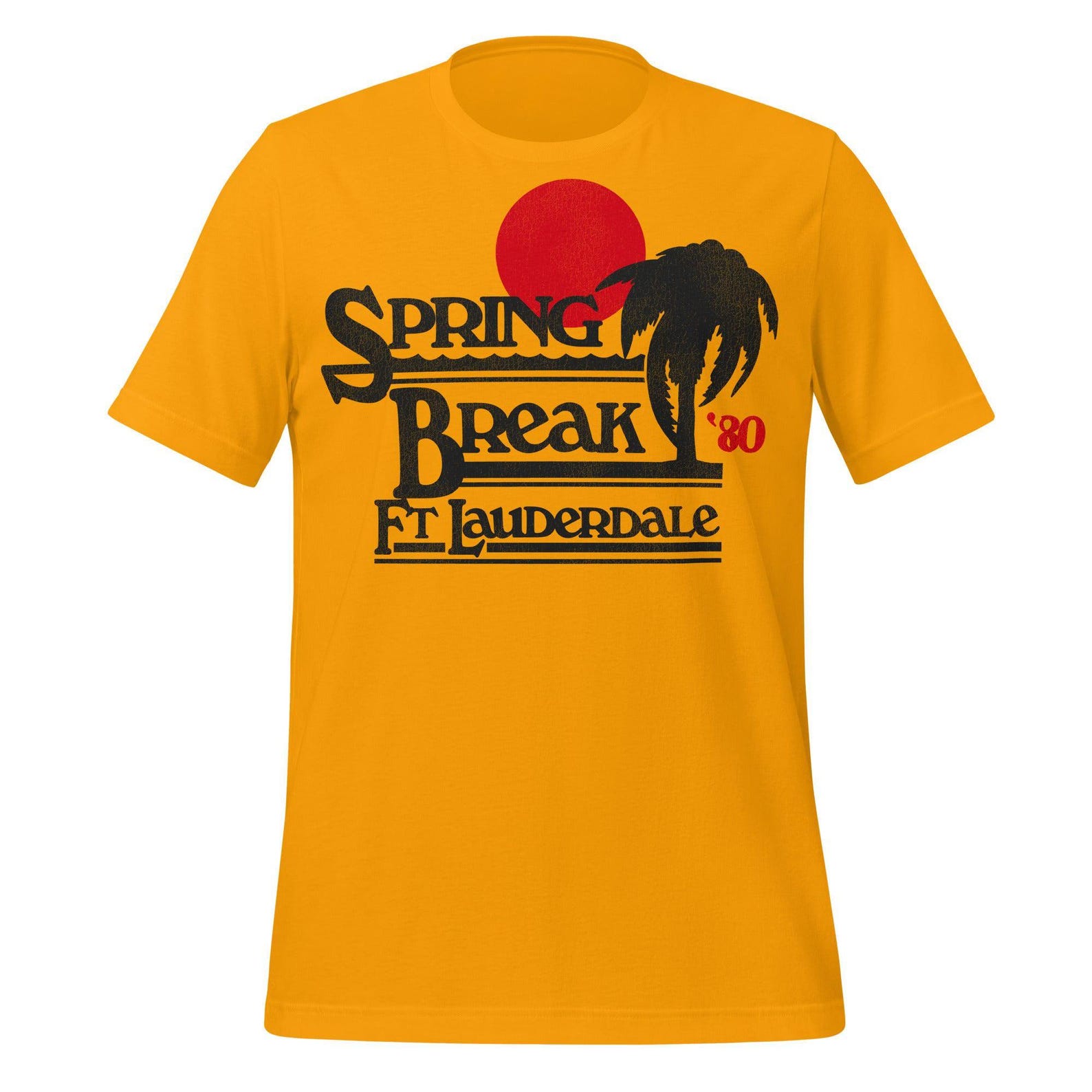 Spring Break Fort Lauderdale T-Shirt - Retro 1980s Florida Design M