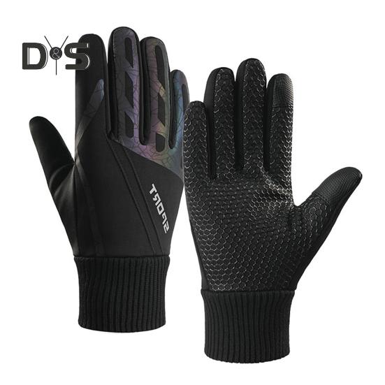

Зимние лыжные перчатки, водонепроницаемые ветрозащитные термоперчатки для мужчин и женщин, сенсорные перчатки для снега в холодную погоду, катание на лыжах, велоспорт, бег, рыбалка, пеший туризм чёрный