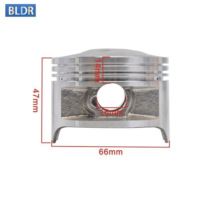 66mm Pin 16mm Height 47mm Standard 200CC Motorcycle Engine 1 Cylinder Piston Rings Kit For Suzuki DR200 DF200 GS200 GS DF DR 200