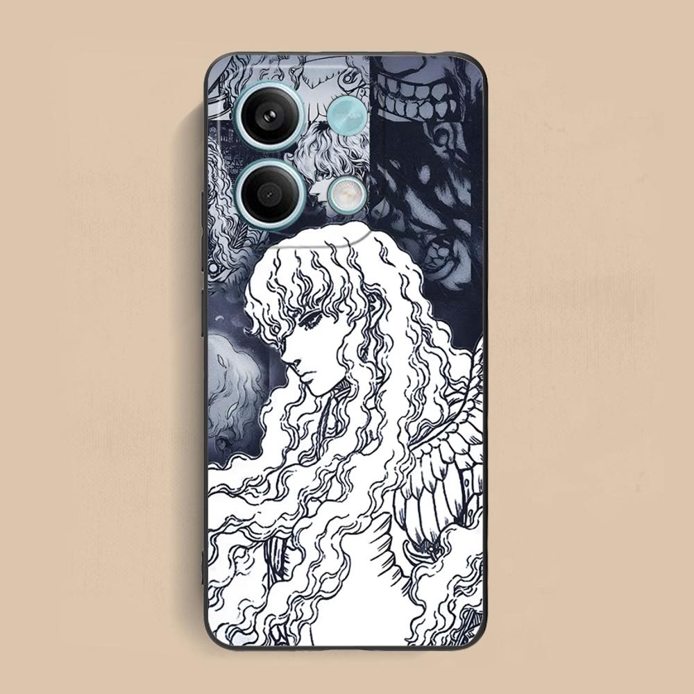 Anime Griffith Phone Case for Xiaomi Redmi Note 14 13 12 11 S Pro Plus 4G 5G Soft TPU Shockproof Cover