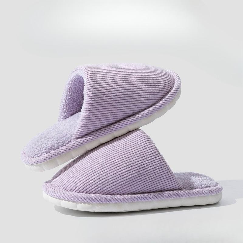 New Style of Women's Indoor Home Slippers, Thickened Anti-slip Couple Plush Cotton Shoes