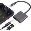 2 In 1 Apple Dongle Headphone Jack and Charger, Lightning To 3.5mm Jack Audio Adapter, iPhone Microphone Adapter for Live-Streaming, Charger