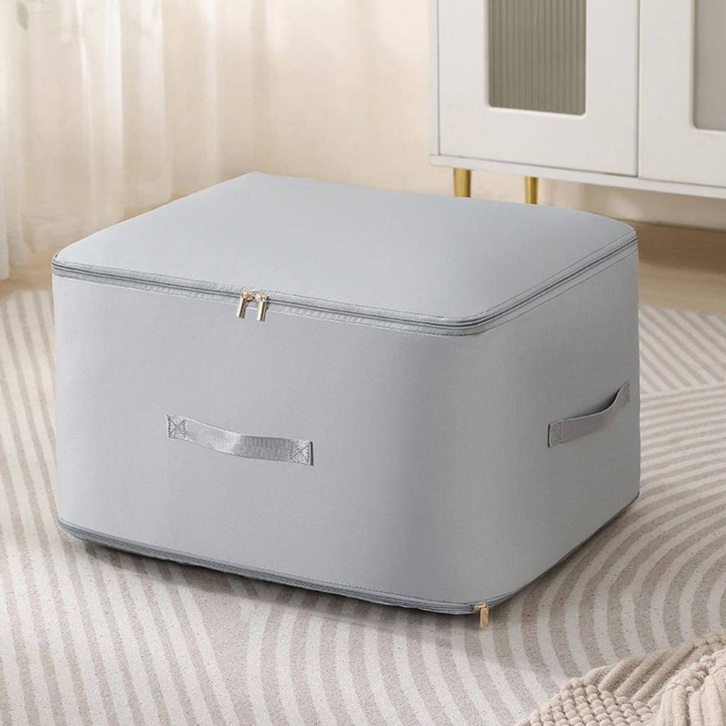 Platzsparender selbstkomprimierender Aufbewahrungsbeutel - Großes Fassungsvermögen, strapazierfähiger Aufbewahrungsbeutel, staubdichtes Polyestermaterial, Doppelreißverschluss-Design, Leinen-Aufbewahrungsbeutel