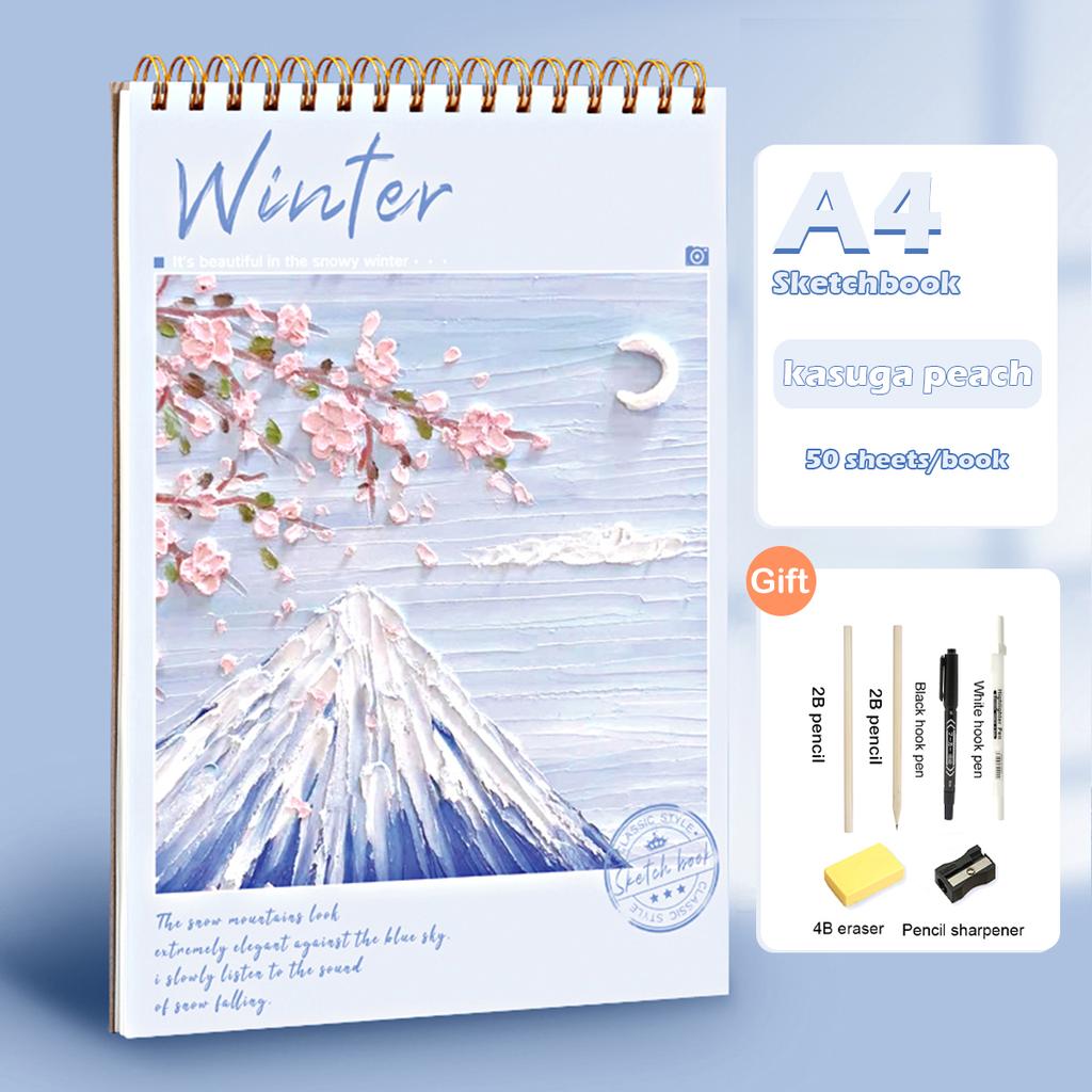 A4/A5/16K Sketchbook 160 GSM Drawing Paper No bleed Supplies for Artist Watercolor Oil Painting Stationery School Ofice Supplies