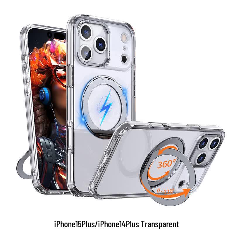 CAXITON 360 Rotating Magnetic Stand Phone Case for iPhone 15/14 Plus