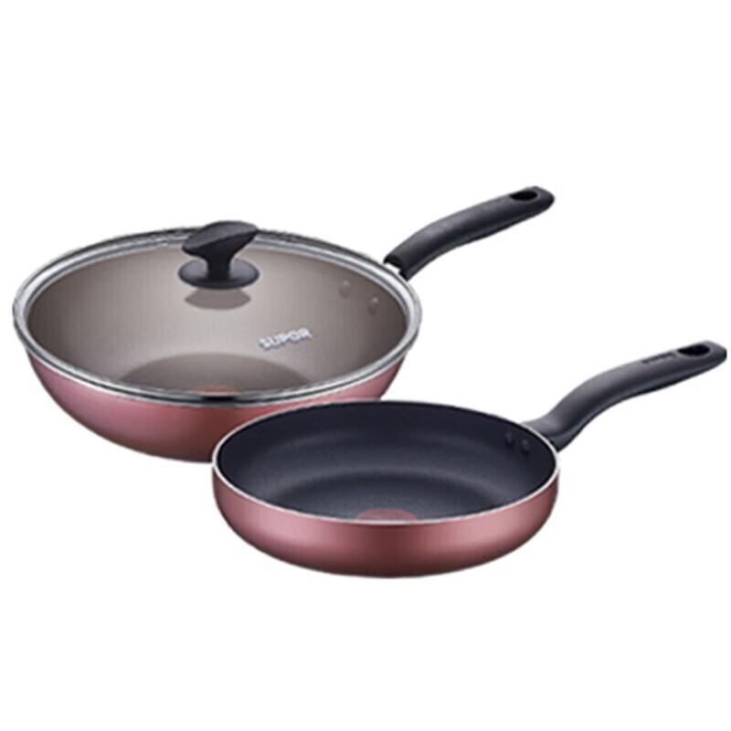 SUPOR Non-stick Wok & Frying Pan Set