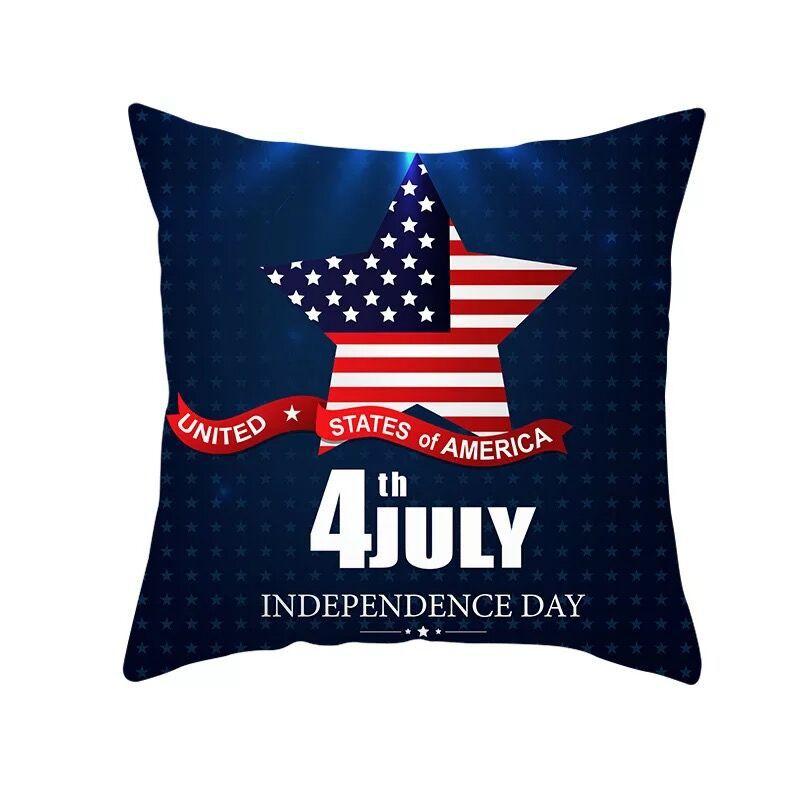 American Flag Independence Day Pillow Case Holiday Gift Home Decor Pillow Case