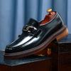 Fashion 2024 New Shoes For Men Loafers Mens Dress Shoes Leather Shoes Man Male Genuine Leather Social Shoes