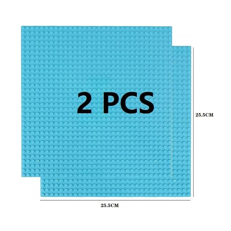 2Pcs Base Plate 32*32 32*16 Studs Classic Figures Building Blocks Plates Bricks Baseplate Blocks Children Toys For Kid Gifts
