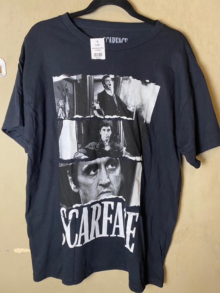 Футболка SCARFACE Размер XL Мужская Аль Пачино Уличная одежда Тони Монтана-Новая с бирками Унисекс Футболка XXXL