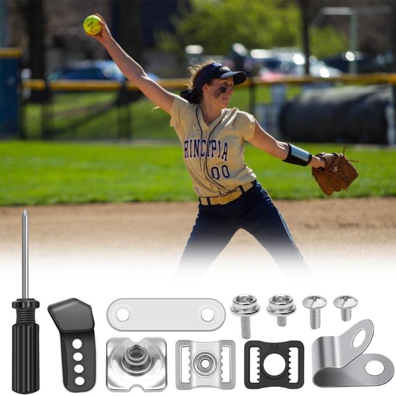 31Pcs Helmets Repair Kits Football Helmets Hardware Clip Screws Nut Straps Adapter