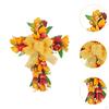 Artificial Flower Wreath Easter Cross Tulip Door Festival Reusable