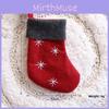 Festive Christmas Sock Ornaments With Felt Elk Snowflake Tree And Santa For Holiday Home Decor