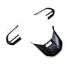 A87Q-3Pcs Car Carbon Fiber Steering Wheel Panel Cover Trim Frame Sticker for Toyota Veloz Avanza/Perodua Alza