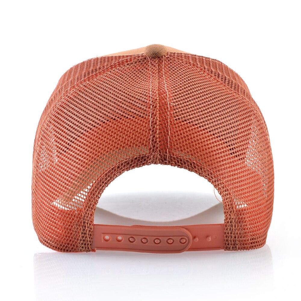 Ny mote baseballcapser menn kvinner Snapback mesh baseballhatter med hestebroderi trucker Casquette sommervisir caps