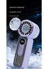 Portable USB-Charged Transparent Fan with Ice Pack and Display Screen for Outdoor Use