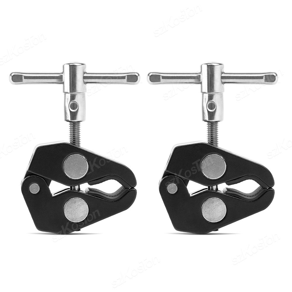 Super Clamp with 1/4 3/8 Thread for Photography Camera Monitor Plate Glass LED Light Umbrellas Shelves Cross Bars Accessories