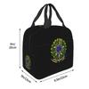 Brazilian Coat of Arms Print Lunch Bag for Girls Funny Lunch Box Fun Picnic Cooler Bag Portable Zipper Oxford Thermal Lunch Bags